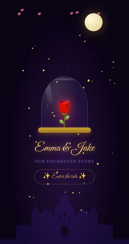 Fairy Tale digital love card design example